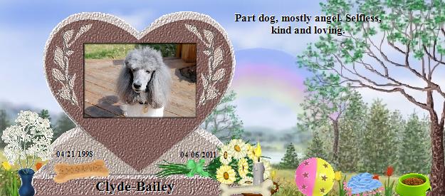 Clyde-Bailey's Rainbow Bridge Pet Loss Memorial Residency Image