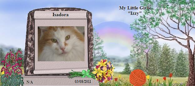 Isadora's Rainbow Bridge Pet Loss Memorial Residency Image