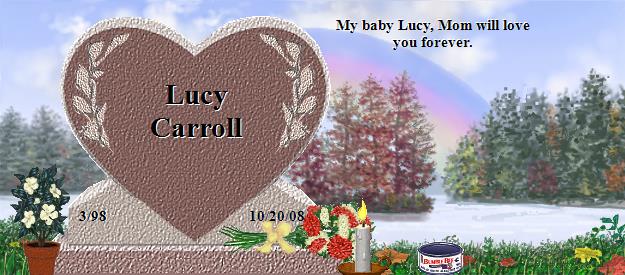 Lucy Carroll's Rainbow Bridge Pet Loss Memorial Residency Image