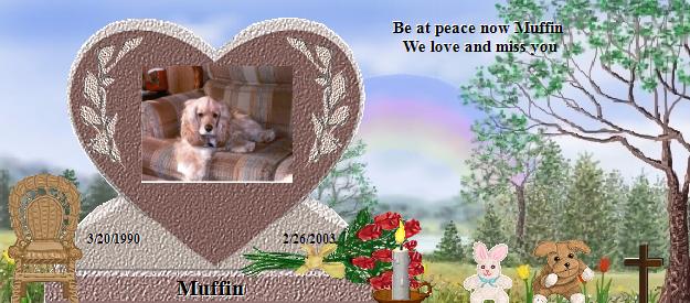 Muffin's Rainbow Bridge Pet Loss Memorial Residency Image