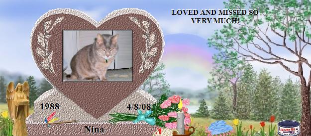 Nina's Rainbow Bridge Pet Loss Memorial Residency Image