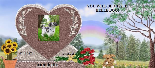 Annabelle's Rainbow Bridge Pet Loss Memorial Residency Image