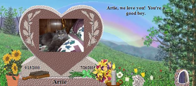 Artie's Rainbow Bridge Pet Loss Memorial Residency Image