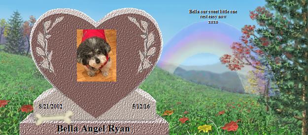 Bella Angel Ryan's Rainbow Bridge Pet Loss Memorial Residency Image