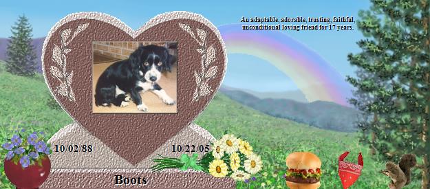 Boots's Rainbow Bridge Pet Loss Memorial Residency Image