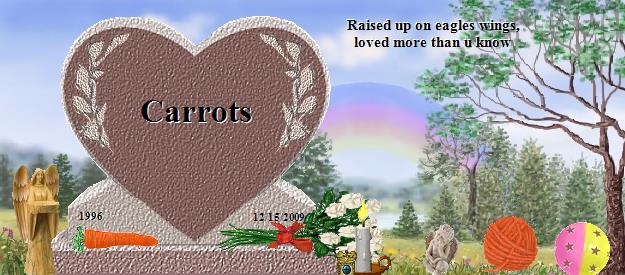 Carrots's Rainbow Bridge Pet Loss Memorial Residency Image