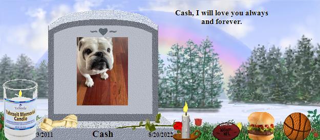 Cash's Rainbow Bridge Pet Loss Memorial Residency Image
