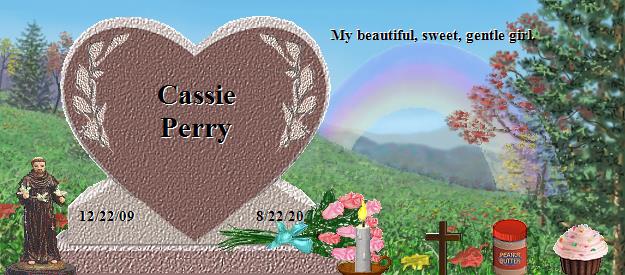 Cassie Perry's Rainbow Bridge Pet Loss Memorial Residency Image