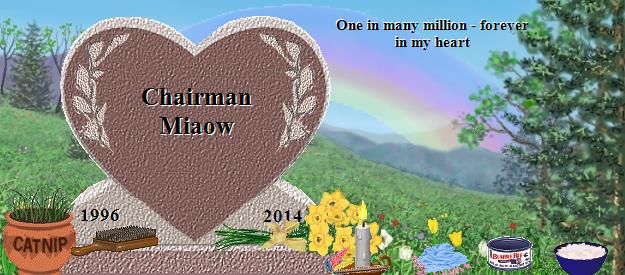 Chairman Miaow's Rainbow Bridge Pet Loss Memorial Residency Image