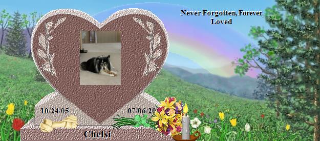 Chelsi's Rainbow Bridge Pet Loss Memorial Residency Image