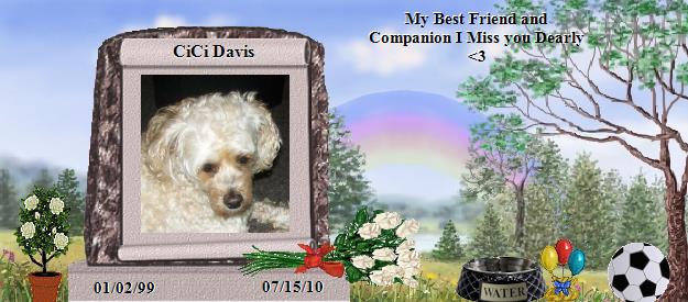 CiCi Davis's Rainbow Bridge Pet Loss Memorial Residency Image