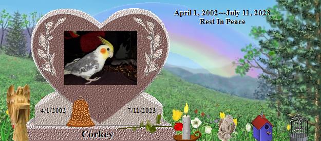 Corkey's Rainbow Bridge Pet Loss Memorial Residency Image