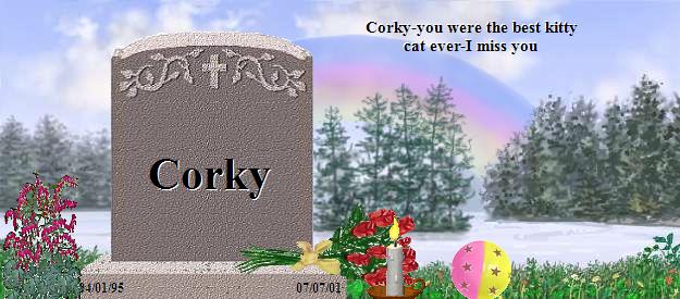 Corky's Rainbow Bridge Pet Loss Memorial Residency Image