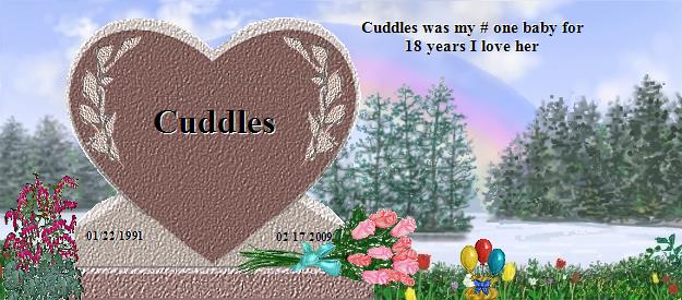 Cuddles's Rainbow Bridge Pet Loss Memorial Residency Image