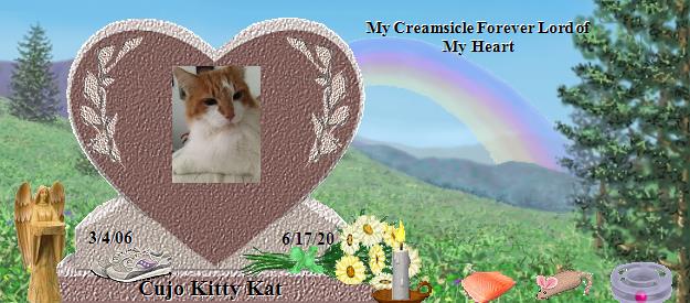 Cujo Kitty Kat's Rainbow Bridge Pet Loss Memorial Residency Image