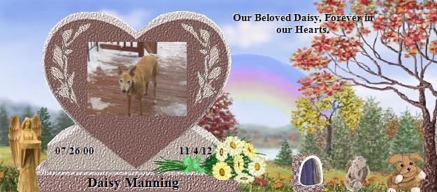 Daisy Manning's Rainbow Bridge Pet Loss Memorial Residency Image