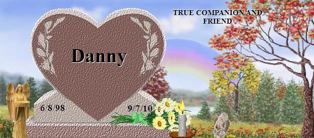 Danny's Rainbow Bridge Pet Loss Memorial Residency Image
