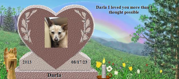 Darla's Rainbow Bridge Pet Loss Memorial Residency Image