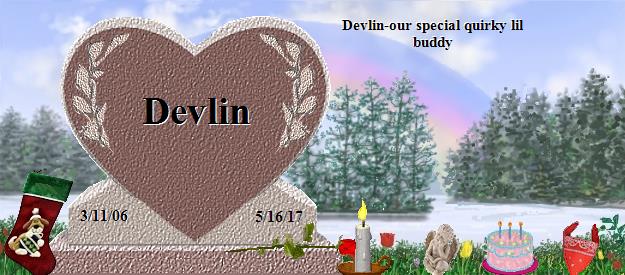Devlin's Rainbow Bridge Pet Loss Memorial Residency Image