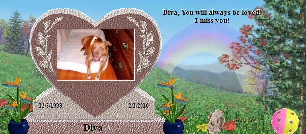 Diva's Rainbow Bridge Pet Loss Memorial Residency Image