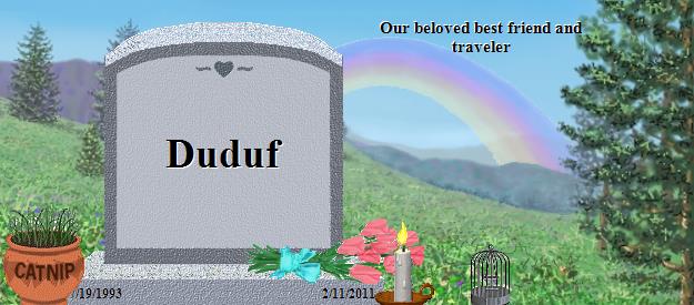 Duduf's Rainbow Bridge Pet Loss Memorial Residency Image