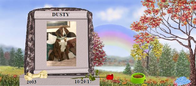 DUSTY's Rainbow Bridge Pet Loss Memorial Residency Image