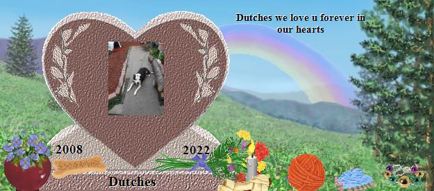 Dutches's Rainbow Bridge Pet Loss Memorial Residency Image