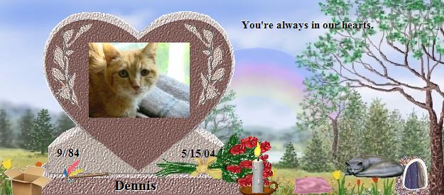 Dennis's Rainbow Bridge Pet Loss Memorial Residency Image