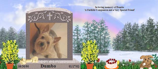 Dumbo's Rainbow Bridge Pet Loss Memorial Residency Image