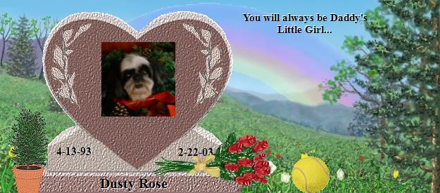 Dusty Rose's Rainbow Bridge Pet Loss Memorial Residency Image