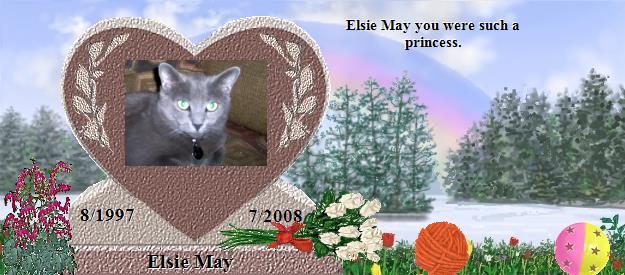 Elsie May's Rainbow Bridge Pet Loss Memorial Residency Image