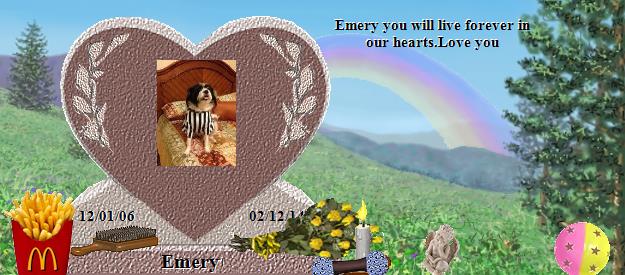 Emery's Rainbow Bridge Pet Loss Memorial Residency Image
