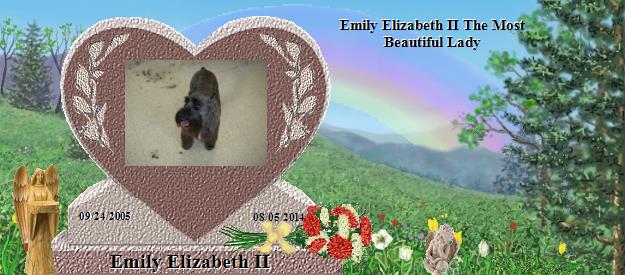 Emily Elizabeth II's Rainbow Bridge Pet Loss Memorial Residency Image