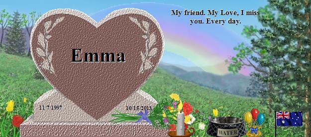 Emma's Rainbow Bridge Pet Loss Memorial Residency Image