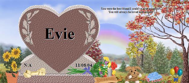 Evie's Rainbow Bridge Pet Loss Memorial Residency Image