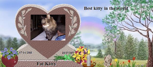Fat Kitty's Rainbow Bridge Pet Loss Memorial Residency Image