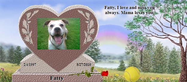 Fatty's Rainbow Bridge Pet Loss Memorial Residency Image