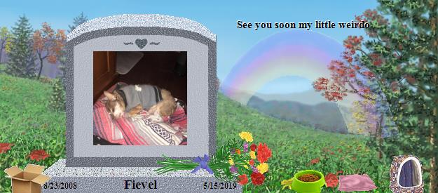 Fievel's Rainbow Bridge Pet Loss Memorial Residency Image