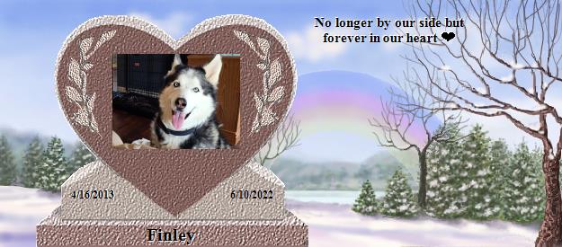 Finley's Rainbow Bridge Pet Loss Memorial Residency Image