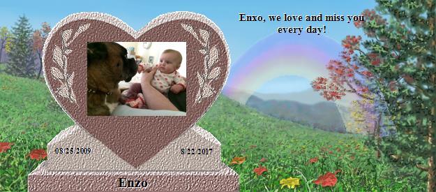 Enzo's Rainbow Bridge Pet Loss Memorial Residency Image