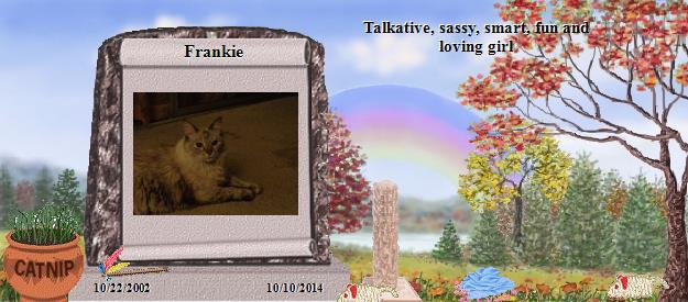 Frankie's Rainbow Bridge Pet Loss Memorial Residency Image