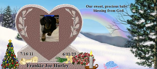 Frankie Joe Hurley's Rainbow Bridge Pet Loss Memorial Residency Image