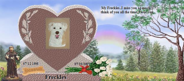 Freckles's Rainbow Bridge Pet Loss Memorial Residency Image
