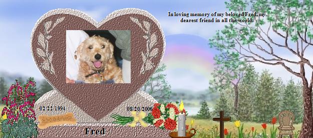 Fred's Rainbow Bridge Pet Loss Memorial Residency Image
