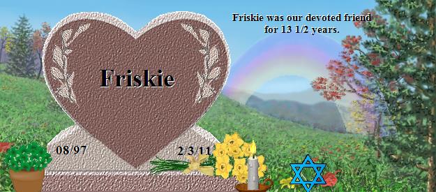 Friskie's Rainbow Bridge Pet Loss Memorial Residency Image