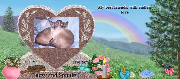 Fuzzy and Spunky's Rainbow Bridge Pet Loss Memorial Residency Image
