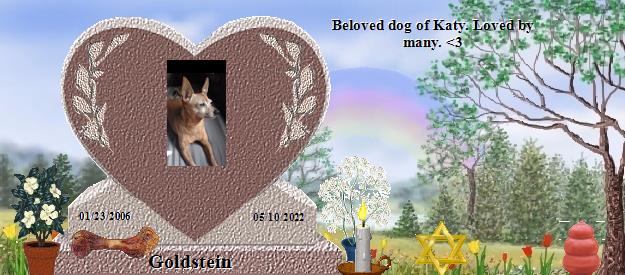 Goldstein's Rainbow Bridge Pet Loss Memorial Residency Image