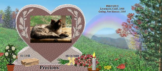 Precious's Rainbow Bridge Pet Loss Memorial Residency Image
