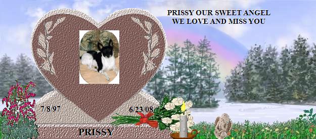 PRISSY's Rainbow Bridge Pet Loss Memorial Residency Image