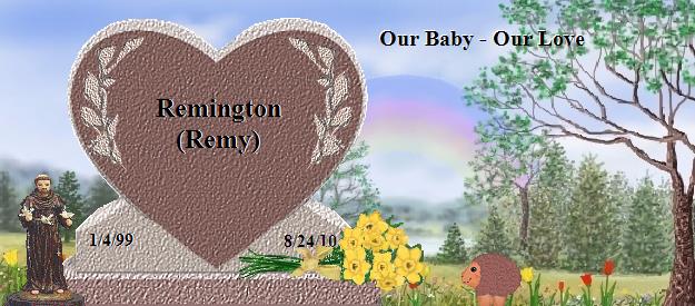 Remington (Remy)'s Rainbow Bridge Pet Loss Memorial Residency Image